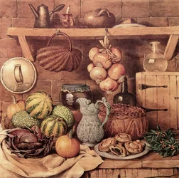 Stillleben mit Weihnachtsessen